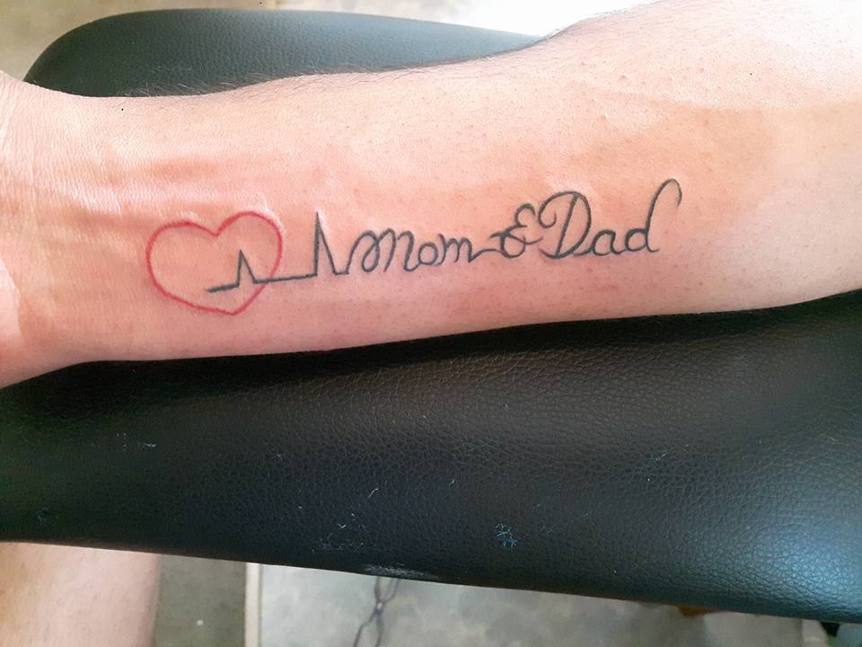 mom dad tattoo - gargoyle tattto studio auckland