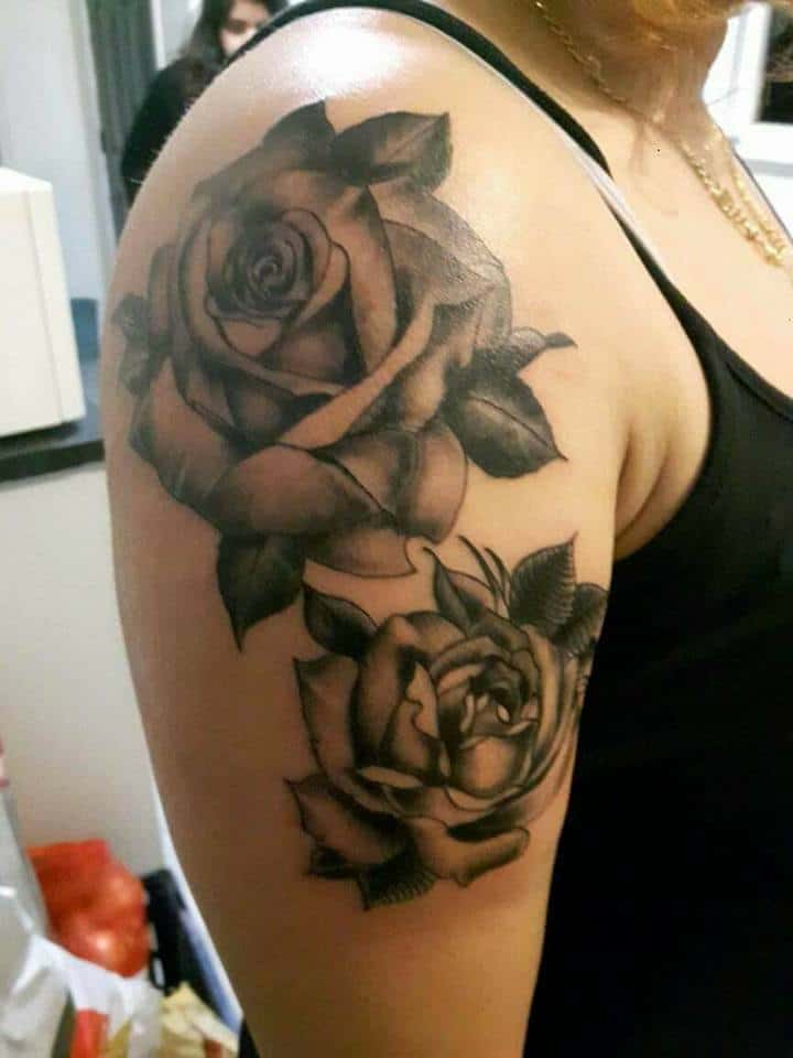 rose tattoo - gargoyle tattoo studio